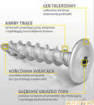 Wkręty do architektury ogrodowej CTO / 8x50 / op-8szt
