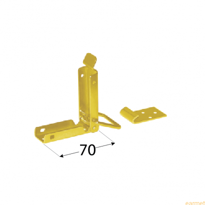 Zamkniecie skrzyni na kłódkę zagiete ZSK 70 / 70x20 /