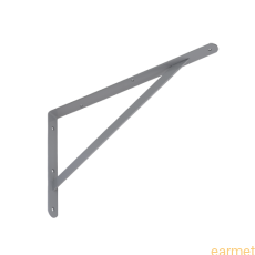 Wspornik wzmacniany WSWP 400 / 400x250x4,0mm / szary / 