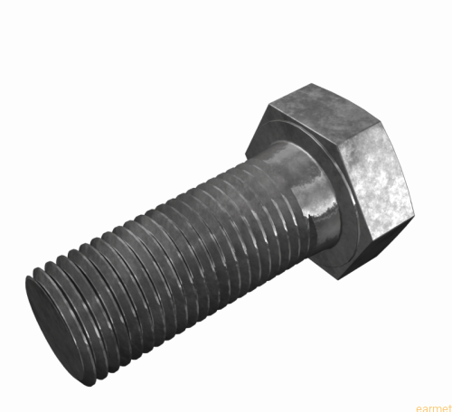 Śruba ocynkowana z łbem sześciokątnym DIN 933 / M 16x60 / kl. 8.8