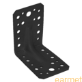 Kątownik z przetłoczeniem KP 1 / 90x90x65x2,5 / CZARNY / op=10 szt.