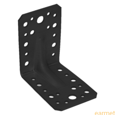 Kątownik z przetłoczeniem KP 1 / 90x90x65x2,5 / CZARNY / op=10 szt.