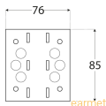 Łącznik ozdobny płaski SDLPA 1 / 76x85x2,5 /