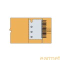 Wieszak belki ukryty BT-4 160 / 160x103x61x3,0/6,0mm