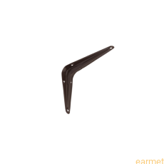 Wspornik półki stalowy WS 125 / 125x100mm / brązowy / 