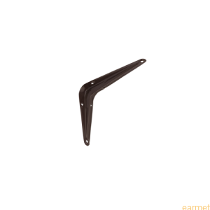 Wspornik półki stalowy WS 125 / 125x100mm / brązowy / 