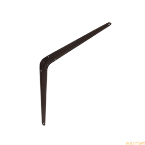 Wspornik półki stalowy WS 350 / 350x300mm / brązowy / 
