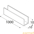 Profil ALU / PC 3 / 10x10x1000x1,5 / 8szt