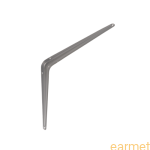 Wspornik półki stalowy WS 350 / 350x300mm / szary / op=2szt