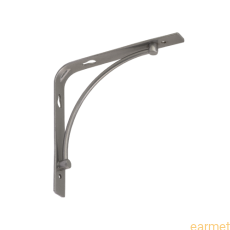 Wspornik ozdobne BOW 150 / 150x150 mm / srebrny matowy / 